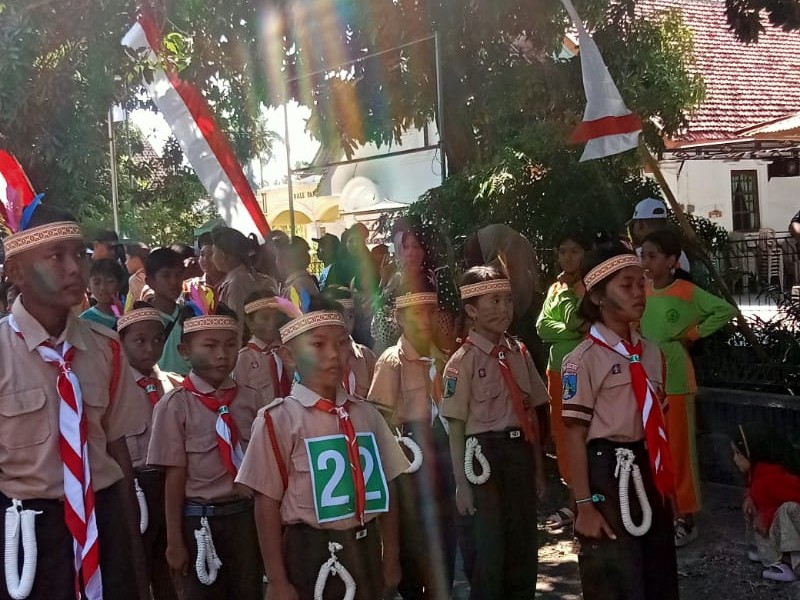 Gerak Jalan Dalam Rangka memperingati HUT RI 81